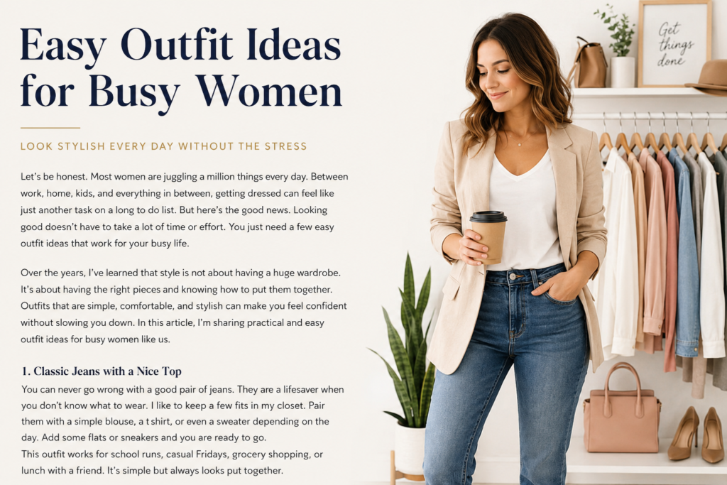 Easy Outfit Ideas for Busy Women