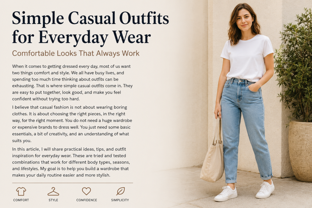 Simple Casual Outfits for Everyday Wear