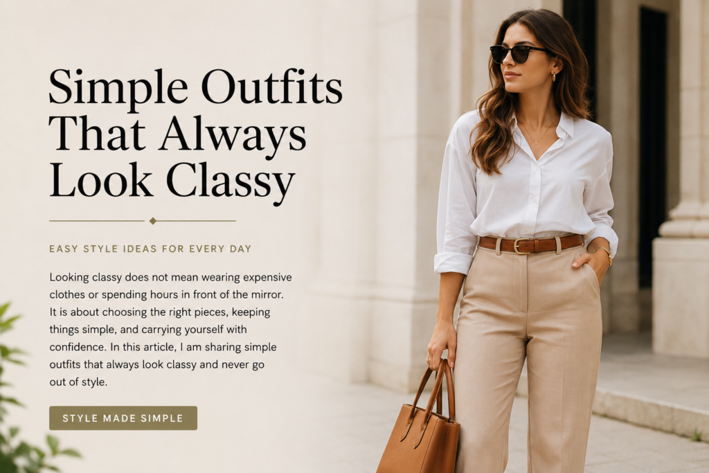 Simple Outfits That Always Look Classy