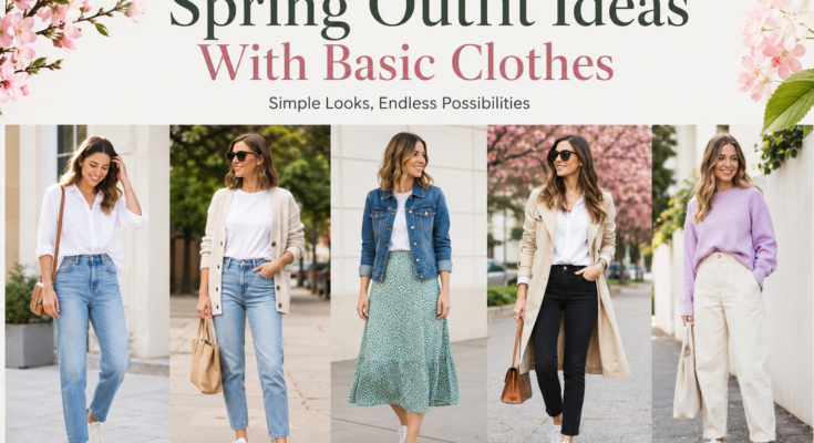 Spring Outfit Ideas With Basic Clothes